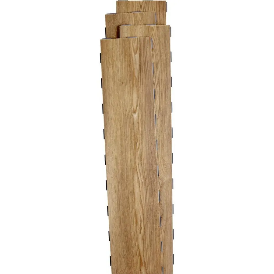 Kwantum Klik Pvc-Vloeren*Klik PVC Denver Naturel Eiken Je berekent hoeveel meters je nodig hebt door lengte en breedte in te vullen