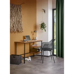 Kwantum Tuinstoelen|Eetkamerstoelen*Kuipstoel Webbing Zwart