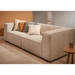 Kwantum Sierkussens*Kussen Rib Oker 45x45 Cm 045X045CM