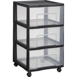 Kwantum Opbergboxen & Lades*Ladekast Op Wielen Zwart XL