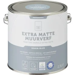 Kwantum Muurverf*Muurverf Professional Denim Blue 2.5 L 2.5L