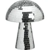 Kwantum Kerstdecoratie|Decoratie Beelden*Object Paddenstoel Disco Zilver - 20x20x24 Cm