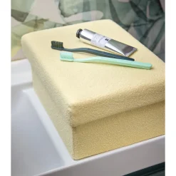 Kwantum Overige Opbergers*Opbergbox Borre Geel - 33x24x15 Cm