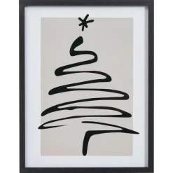 Kwantum Kerstdecoratie*Poster Kerst Wit/Zwart
