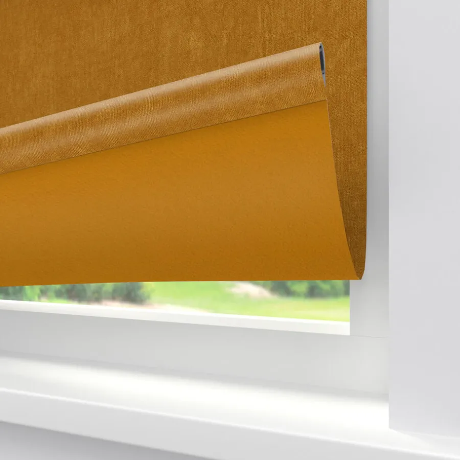 Kwantum Rolgordijnen*Rolgordijn Gus Deels Verduisterend Oker