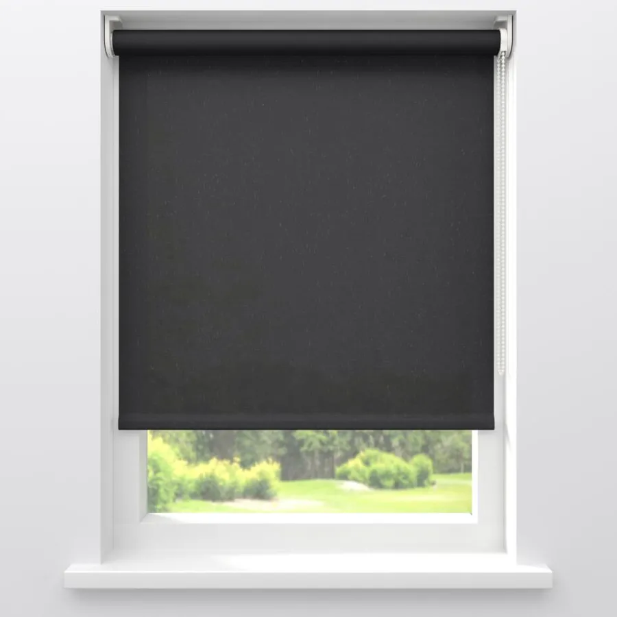Kwantum Rolgordijnen*Rolgordijn Jodi Lichtdoorlatend Zwart