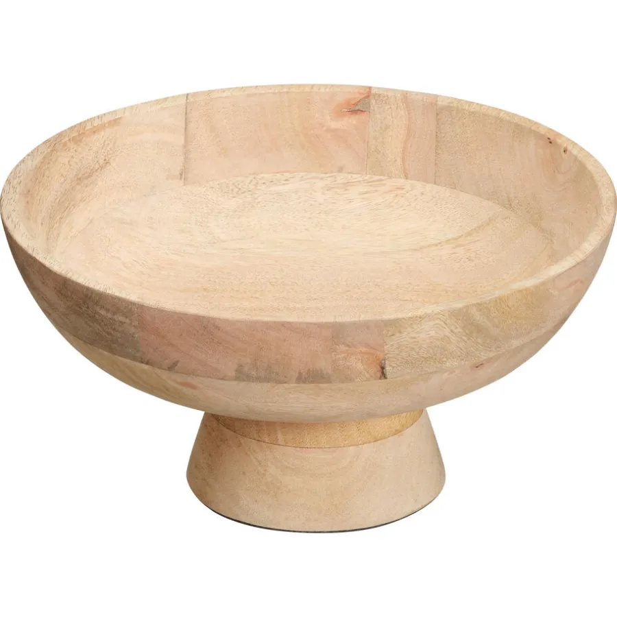 Kwantum Schalen|Schalen*Schaal Op Voet ⌀30cm Hout Naturel