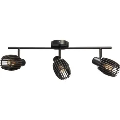 Kwantum Spots*Spot Apulu Zwart 3-lichts 03-lichts