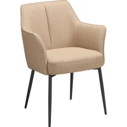 Kwantum Eetkamerstoelen*Stoel Comerio Caramel Camel