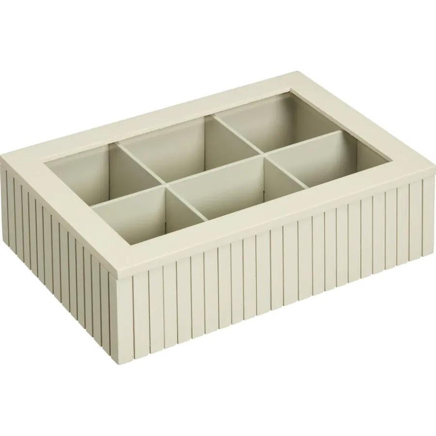 Kwantum Keukenaccessoires*Theedoos Latjes Off-White Offwhite