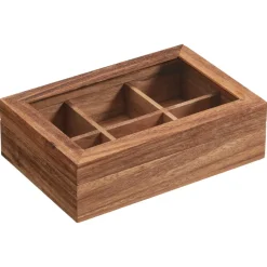 Kwantum Keukenaccessoires*Theedoos Walnoot Bruin