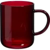 Kwantum Glazen|Glazen*Theeglas Solid Retro Rood - 450 Ml