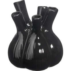 Kwantum Vazen & Potten*Vaas Tulp Zwart 17x20 Cm