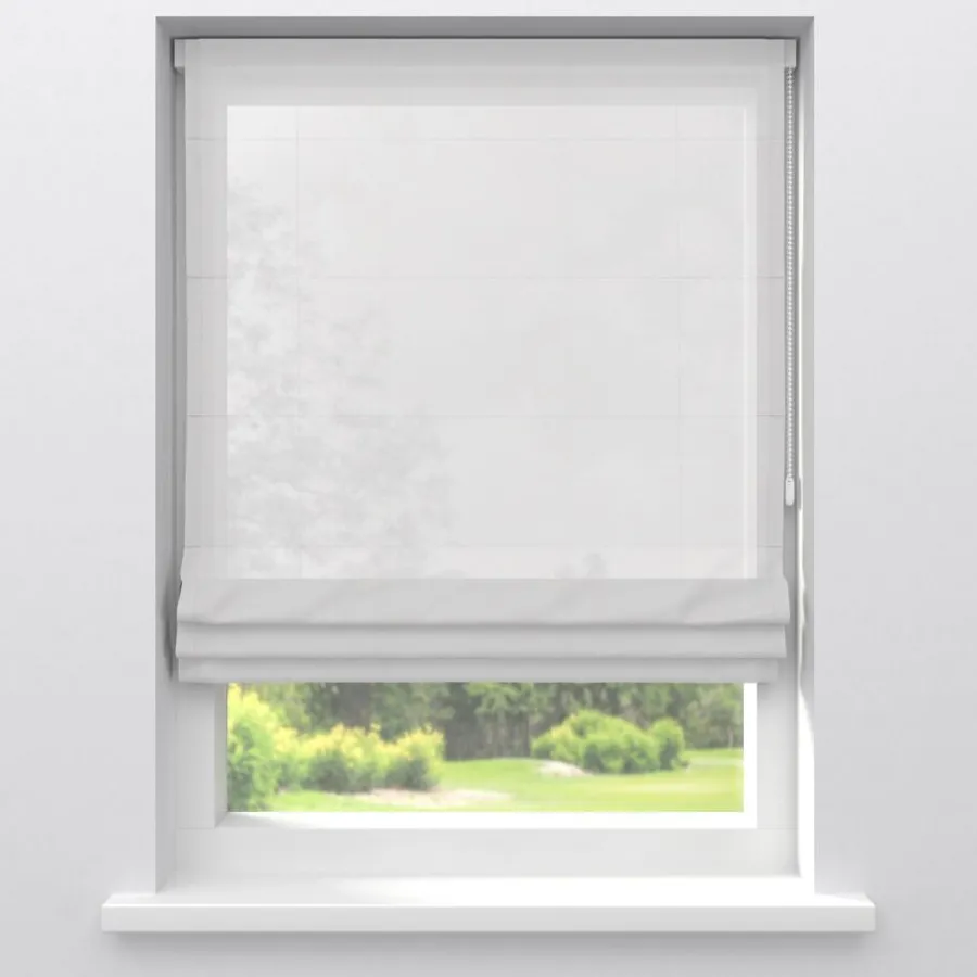 Kwantum Vouwgordijnen|Vitrages*Vitrage Laura Wit 150 Cm 150CM