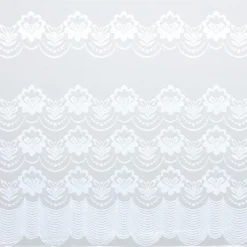 Kwantum Vouwgordijnen|Vitrages*Vitrage Silvia Wit - 180 Cm 180CM