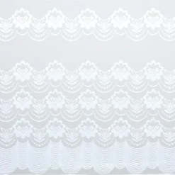 Kwantum Vouwgordijnen|Vitrages*Vitrage Silvia Wit - 180 Cm 180CM