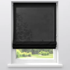 Kwantum Vouwgordijnen|Vitrages*Vitrage Violet Zwart