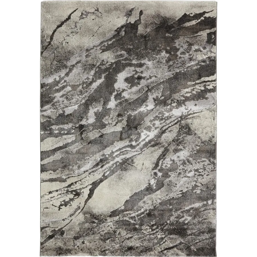 Kwantum Vloerkleden|Vloerkleden Woonkamer*Vloerkleed Darwin Grijs 160x230 Cm 160X230CM