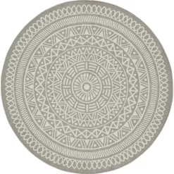 Kwantum Vloerkleden|Buitenkleden*Vloerkleed Rino Grijs LichtGrijs