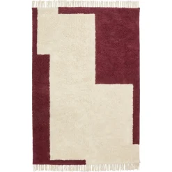 Kwantum Vloerkleden|Vloerkleden Woonkamer*Vloerkleed Ruby Bordeaux - 160x230 Cm 160X230CM