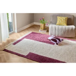 Kwantum Vloerkleden|Vloerkleden Woonkamer*Vloerkleed Ruby Bordeaux - 160x230 Cm 160X230CM