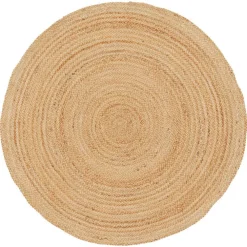 Kwantum Vloerkleden|Vloerkleden Woonkamer*Vloerkleed Solis Naturel - Ø 200 Cm