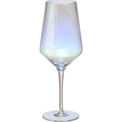 Kwantum Kerstservies*Wijnglas Ribbel Holo - 430 Ml